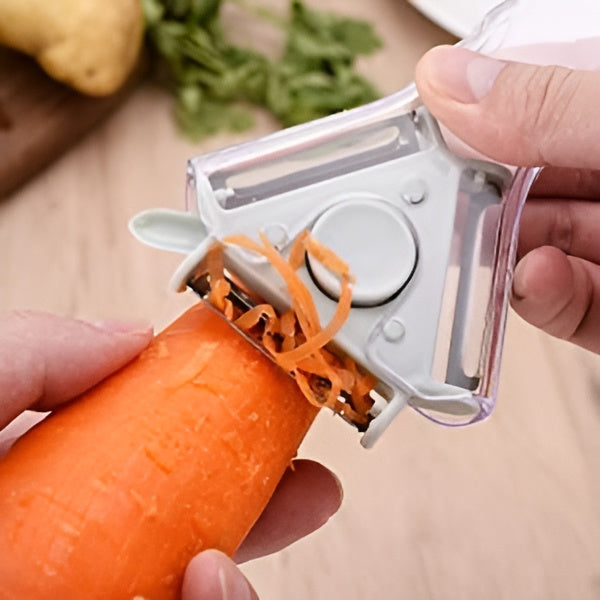 3-in-1 Stainless Steel Vegetable & Fruit Peeler – Multi-Function with 3 Blades