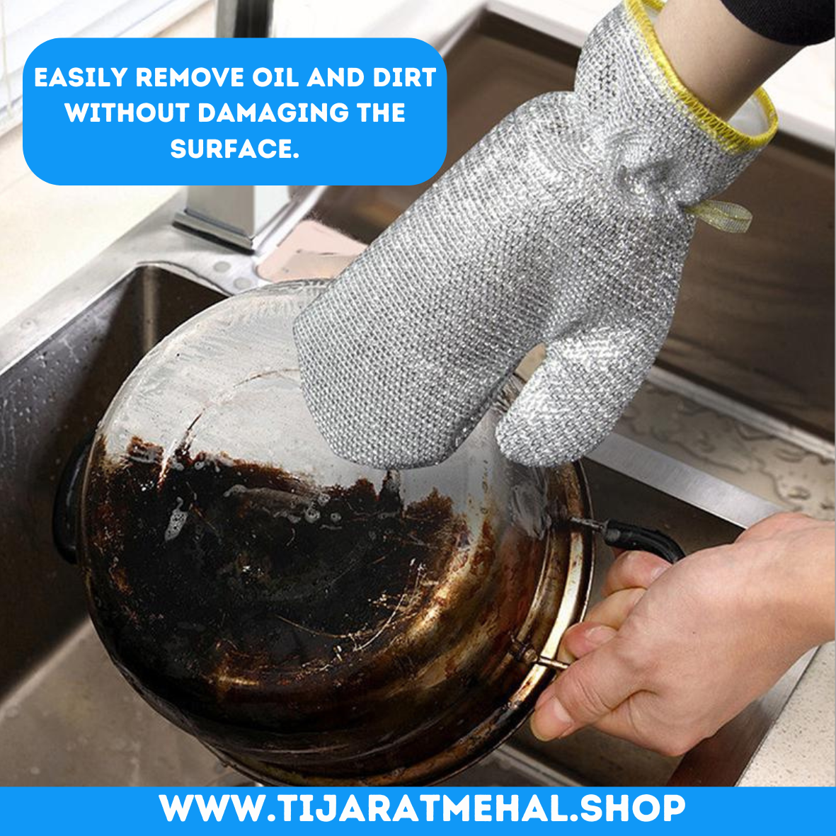 Steel Dishwashing Gloves: Durable Cleaning, Soft on Hands