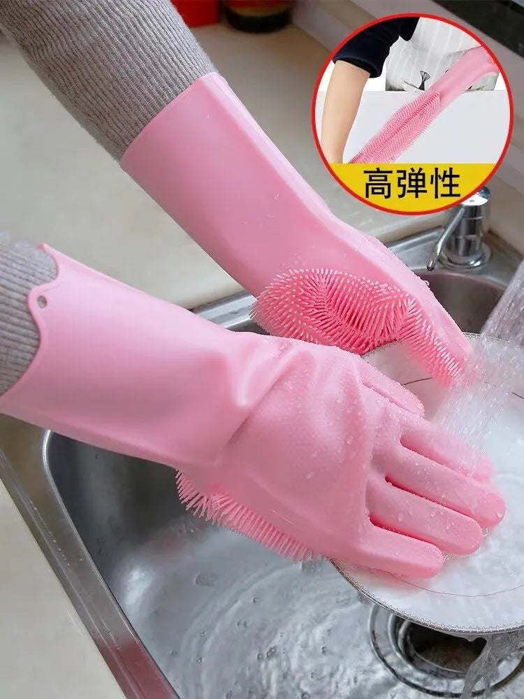 Silicone Scrub Gloves: Effortless Cleaning with Free Shipping