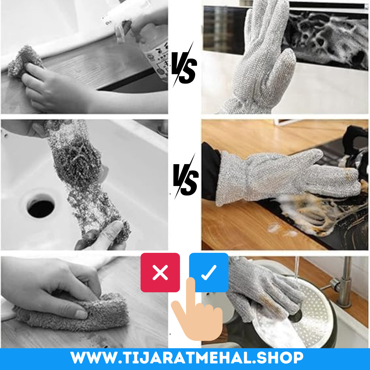 Steel Dishwashing Gloves: Durable Cleaning, Soft on Hands