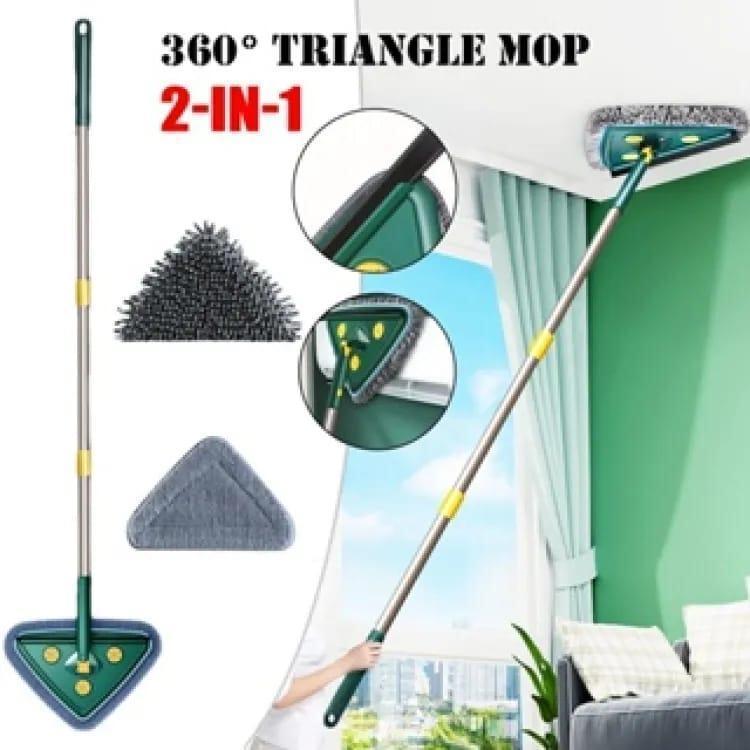 360° Triangle Mop: Adjustable & Easy Twist Squeeze