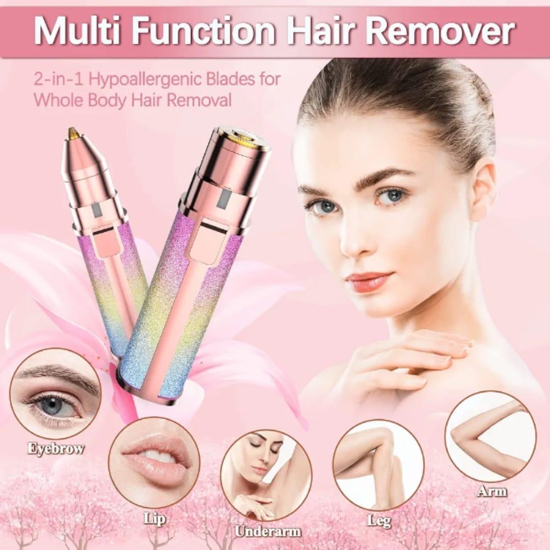 Rechargeable Hair Remover: Facial & Eyebrow Trimmer | Free Shipping