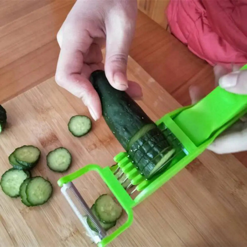 Ultimate Vegetable Cutter: 5-Blade Slicer for Perfect Chopping