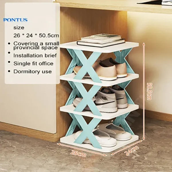 Stackable Shoe Rack: Multi-Layer Space-Saving Organizer